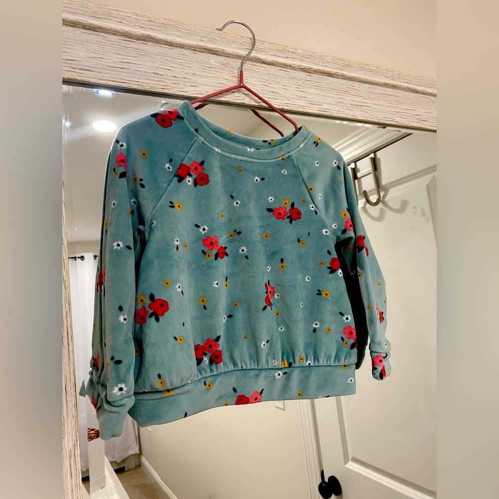 Toddler long sleeve floral Top Cat and Jack